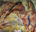 Mutterpferd und Fohlen by Franz Marc
